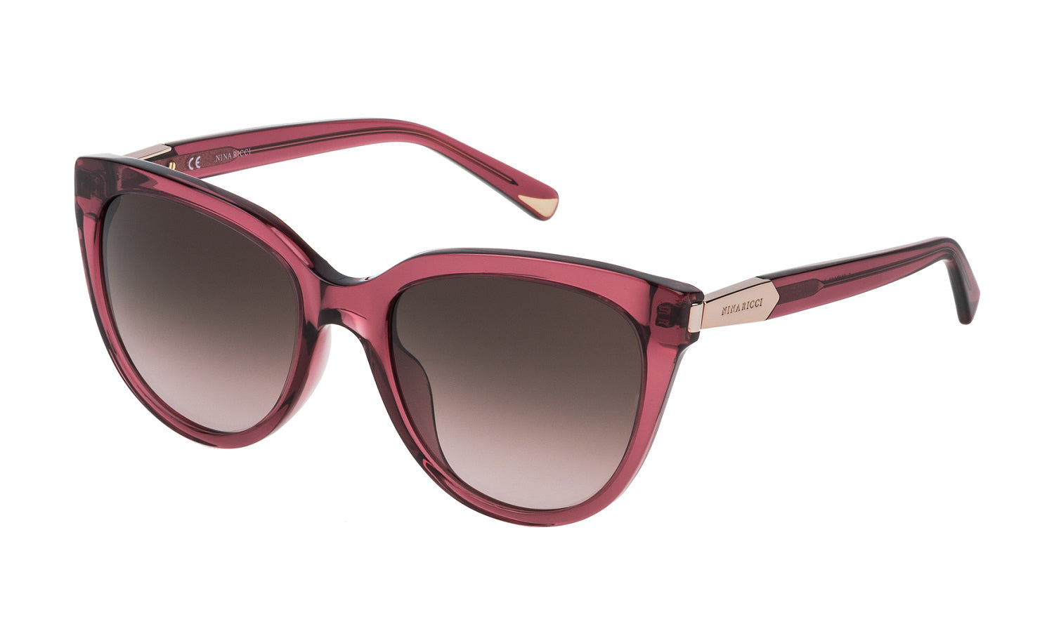 Color_06P2 - Shiny Transparent Plum Purple - Brown Gradient Pink