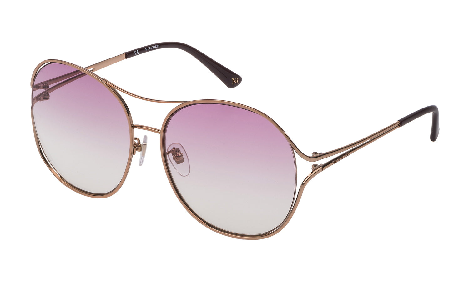 Color_8H2V - Shiny Light Gold - Violet Gradient