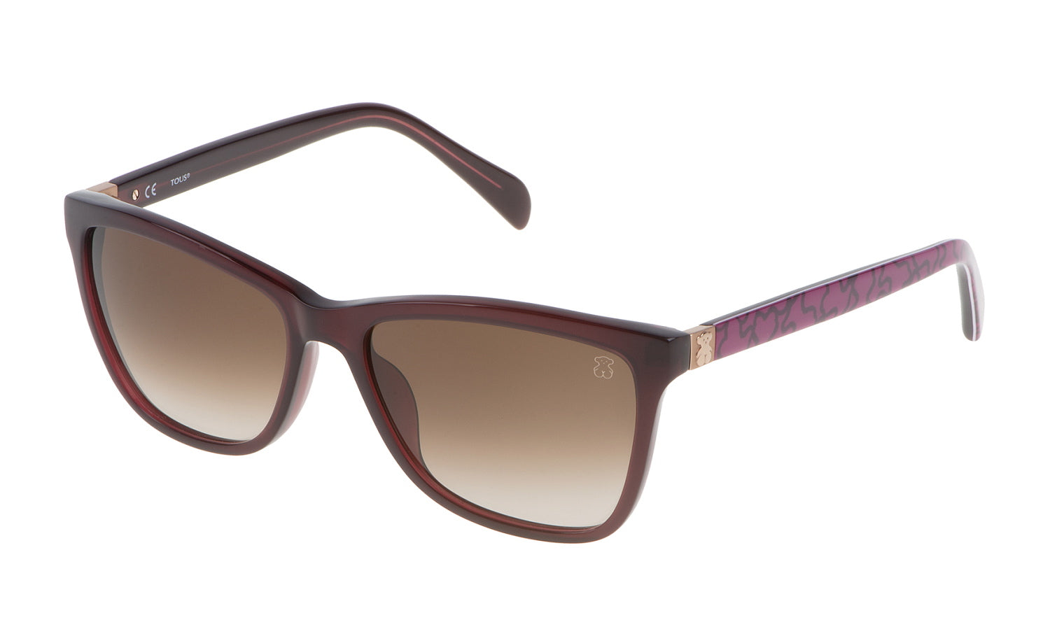 Color_07DW - Shiny Opaline Burgundy - Brown Gradient