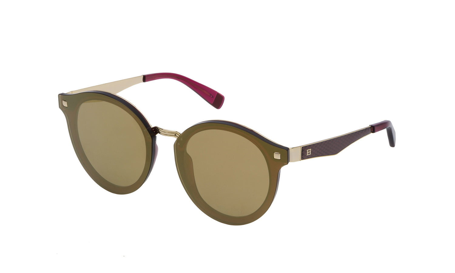 Color_7DKG - Shiny Transp.Plum Purple - Brown / Mirror Gold