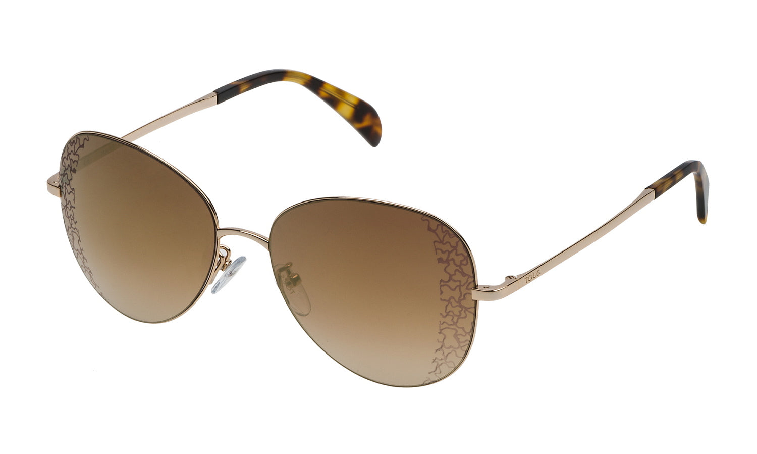 Color_300G - Shiny Rose Gold - Brown Gradient / Mirror Gold