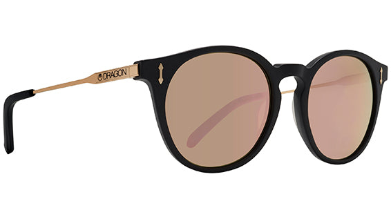 Color_(008) MATTE BLACK WITH ROSE GOLD LENS