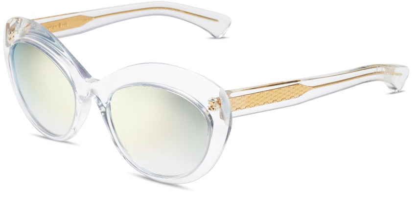 Color_CRS018-56-03 - Crystal / Grey Gradient w/ Milky Gold Flash