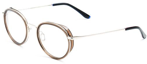 Color_FRAME ONLY - VL18080003 - Marron foncé Tr/Or pale