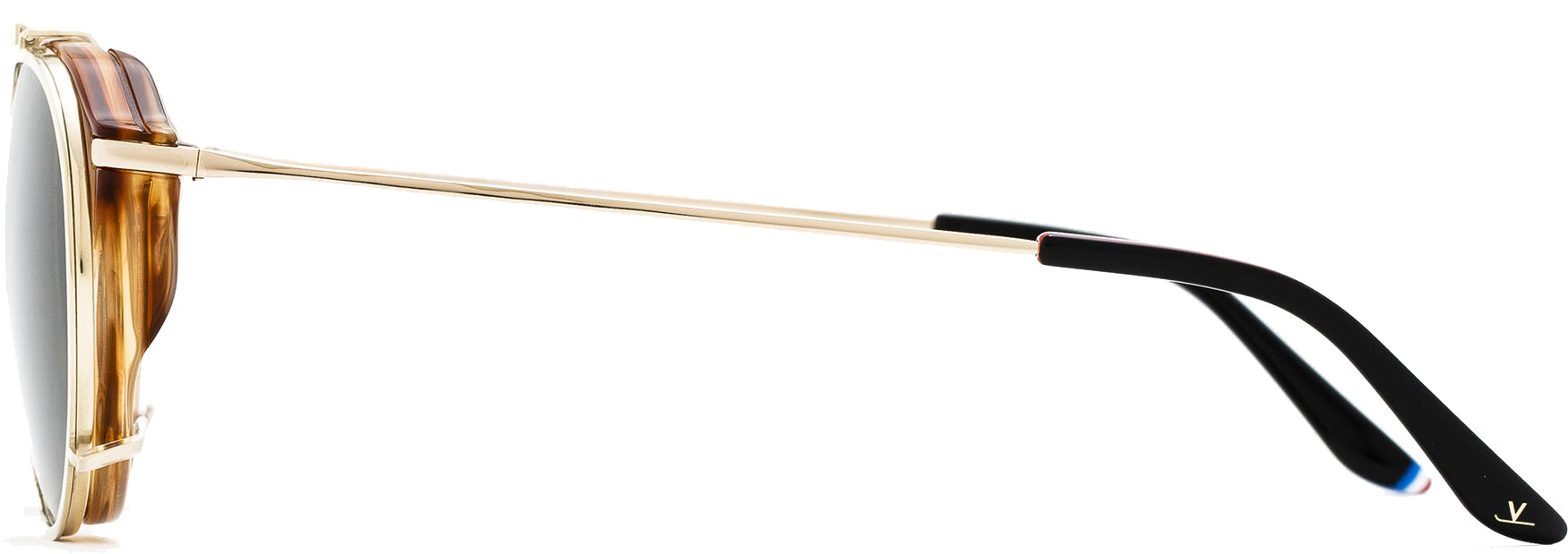 Color_FRAME + CLIP - VL190500031121 - CLIP-ON 1905 Ecaille / Doré / Pure Grey