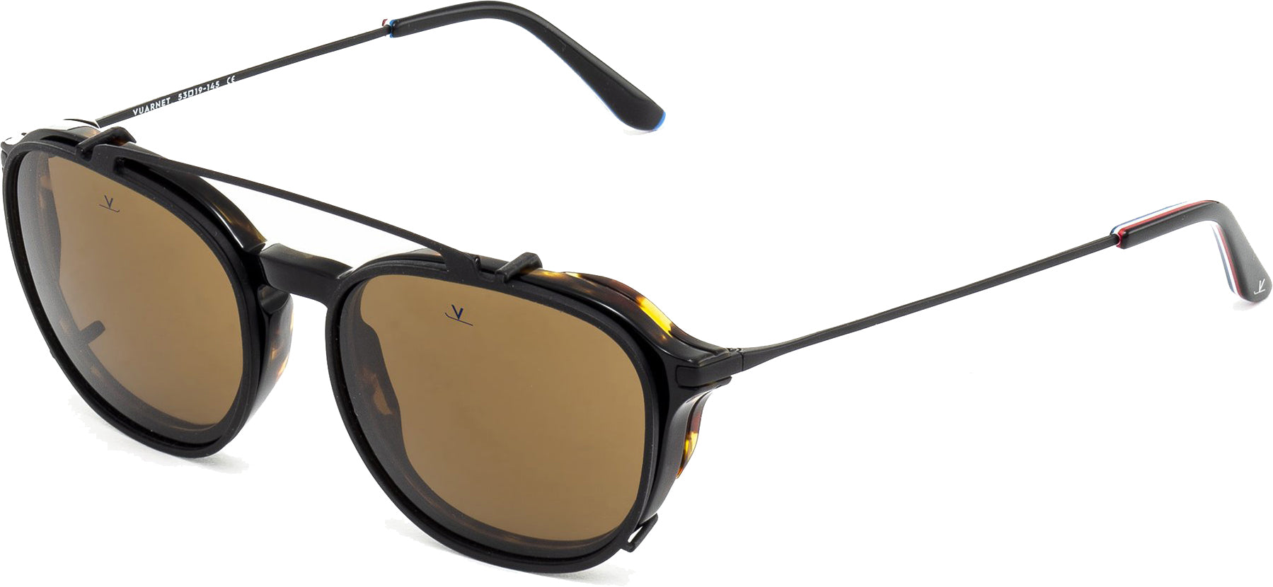 Color_FRAME + CLIP - VL190400012121 - CLIP-ON 1904 Ecaille / Noir mat / Pure Brown