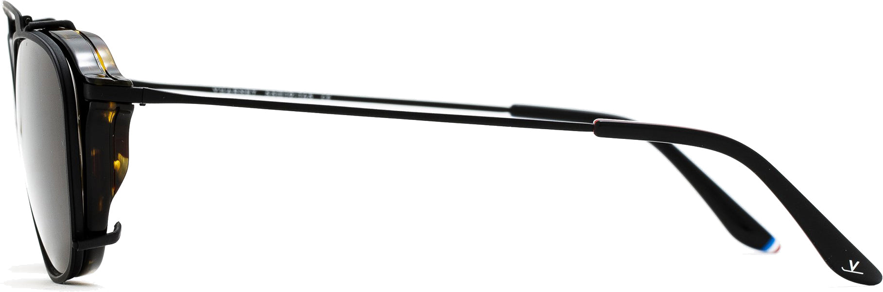 Color_FRAME + CLIP - VL190400012121 - CLIP-ON 1904 Ecaille / Noir mat / Pure Brown