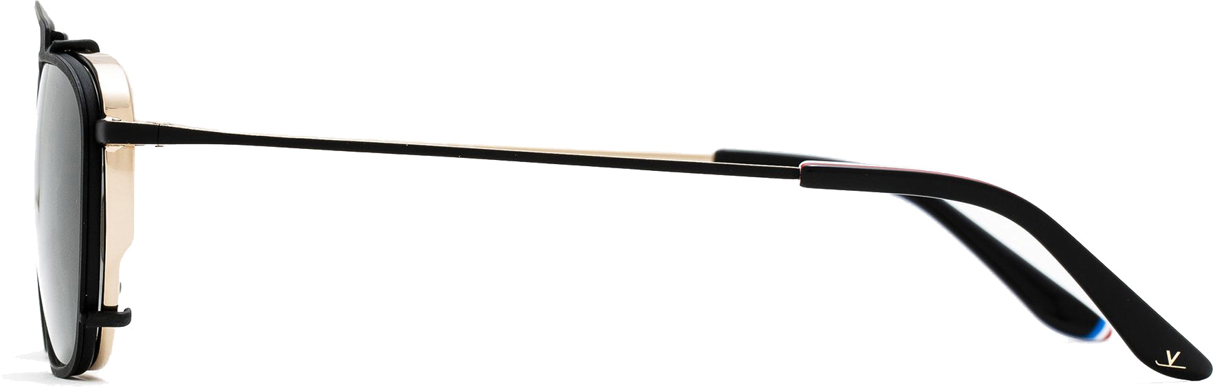 Color_FRAME + CLIP - VL190200031121 - CLIP-ON 1902 Noir mat / Doré / Pure Grey