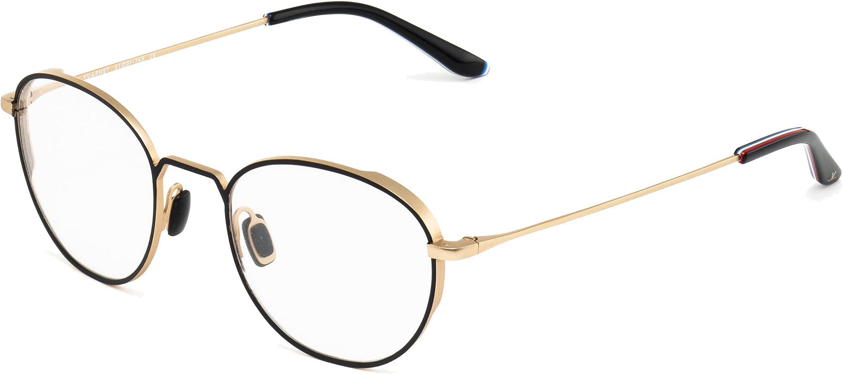 Color_FRAME + CLIP - VL190100032121 - CLIP-ON 1901 Noir mat / Doré / Pure Brown