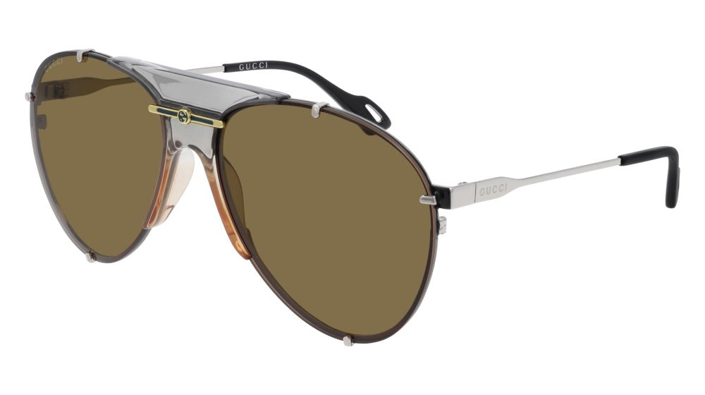 Color_GG0740S-003 - SILVER - BROWN