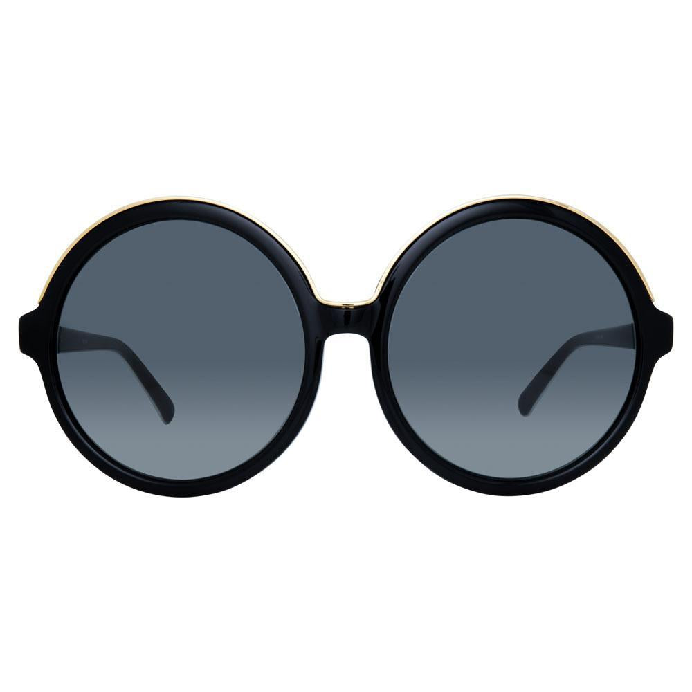 Color_N21S1C1SUN - N21 S1 C1 Round Sunglasses in Black