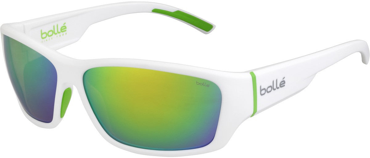 Color_12375 - White Green Matte - Brown Emerald