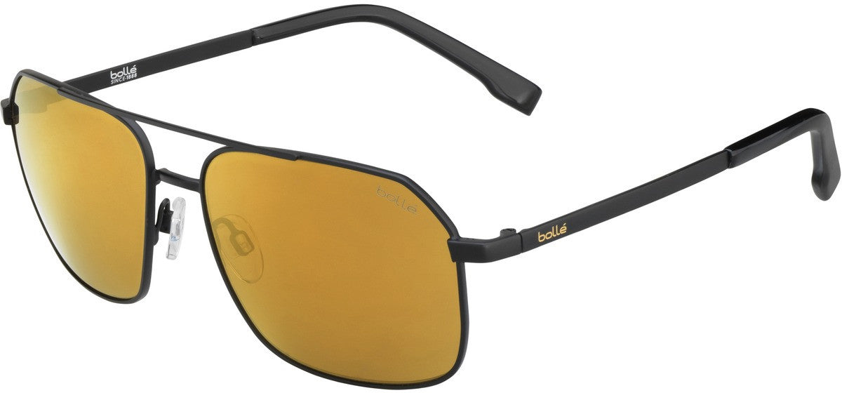 Color_12577 - Black Matte - HD Polarized Brown Gold