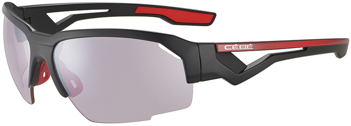 Color_CBS016 - Black Red Matte Shiny - Sensor Vario Rose Cat.1 to 3 Silver