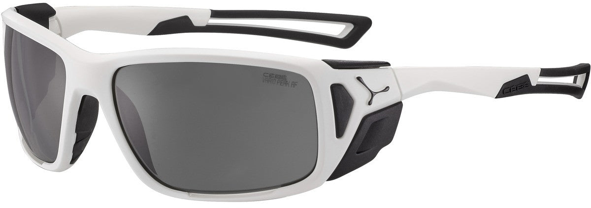 Color_CBPROG6 - White Black Matte - Zone Vario Green Cat.2 to 4 Silver AF