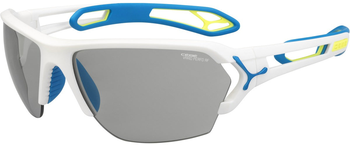 Color_CBSTL8 - White Blue Matte - Zone Vario Grey Cat.1 to 3 Light Silver AF
