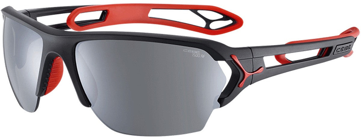 Color_CBSTL15 - Black Red Matte - Zone Polarized Grey Cat.3 Silver AF