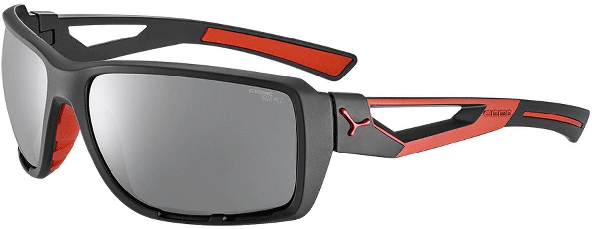 Color_CBSHORT3 - Black Red Matte - Zone Polarized Grey Cat.3 Silver AF