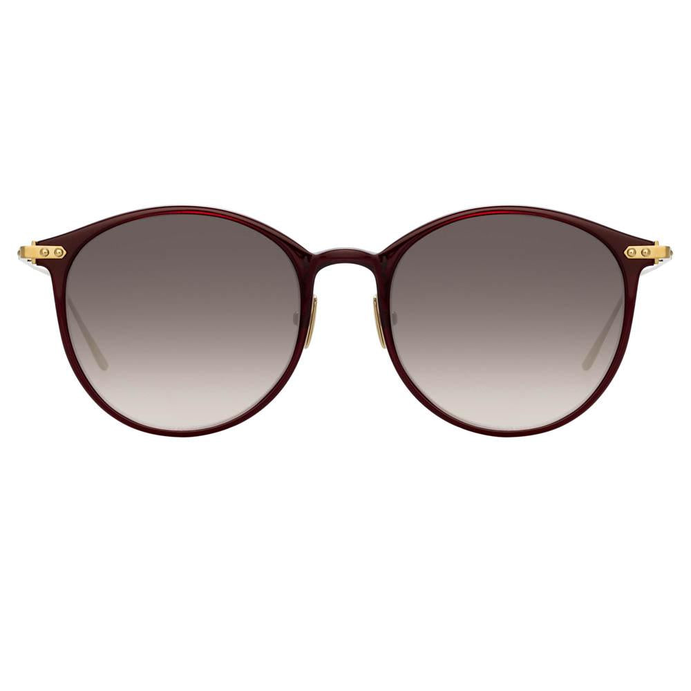 Color_LF02C11SUN - Linda Farrow Linear Gray C11 Oval Sunglasses