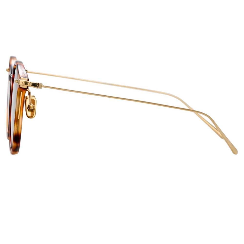 Color_LF02C14SUN - Linda Farrow Linear Gray C14 Oval Sunglasses