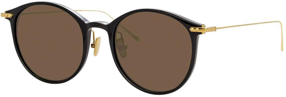 Color_LF02C9SUN - Linda Farrow Linear Gray C9 Oval Sunglasses