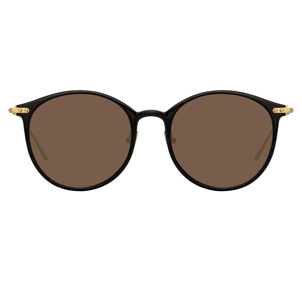 Color_LF02C9SUN - Linda Farrow Linear Gray C9 Oval Sunglasses