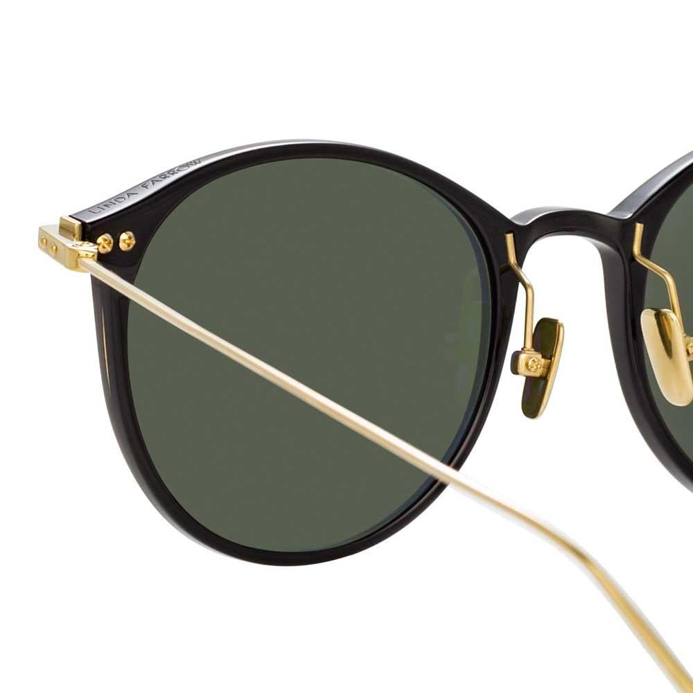 Color_LF02C9SUN - Linda Farrow Linear Gray C9 Oval Sunglasses