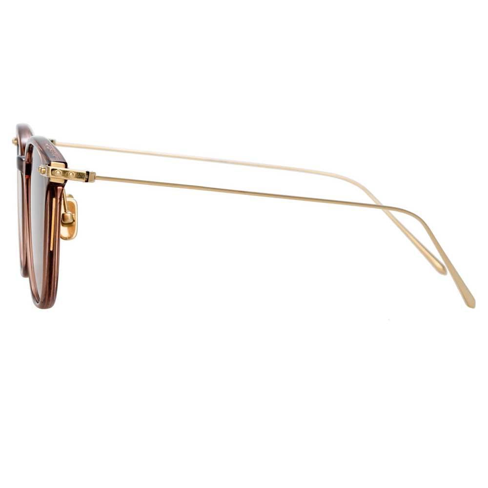 Color_LF07C12SUN - Linda Farrow Linear Wright C12 Rectangular Sunglasses