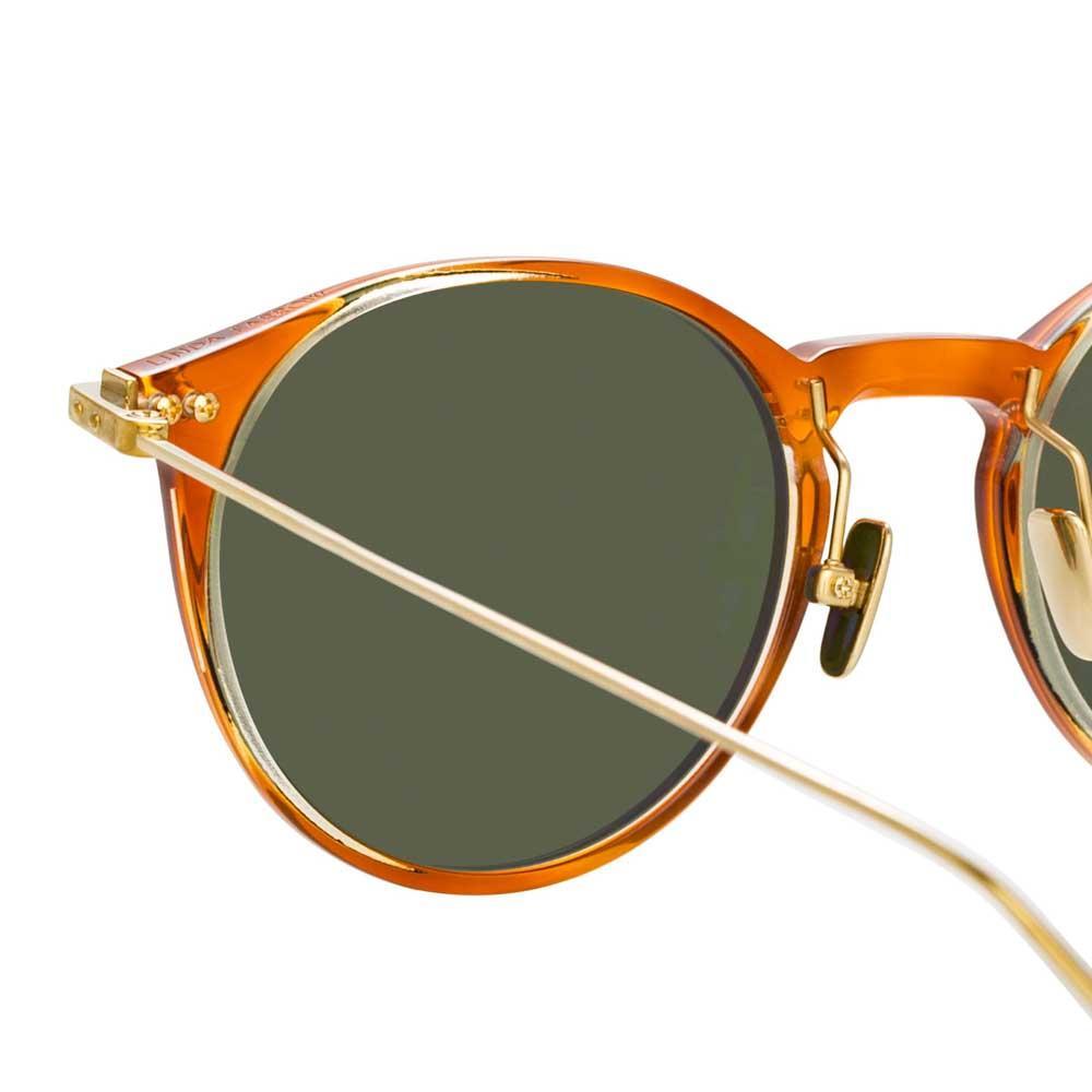 Color_LF08C8SUN - Linda Farrow Linear Chevron C8 Oval Sunglasses