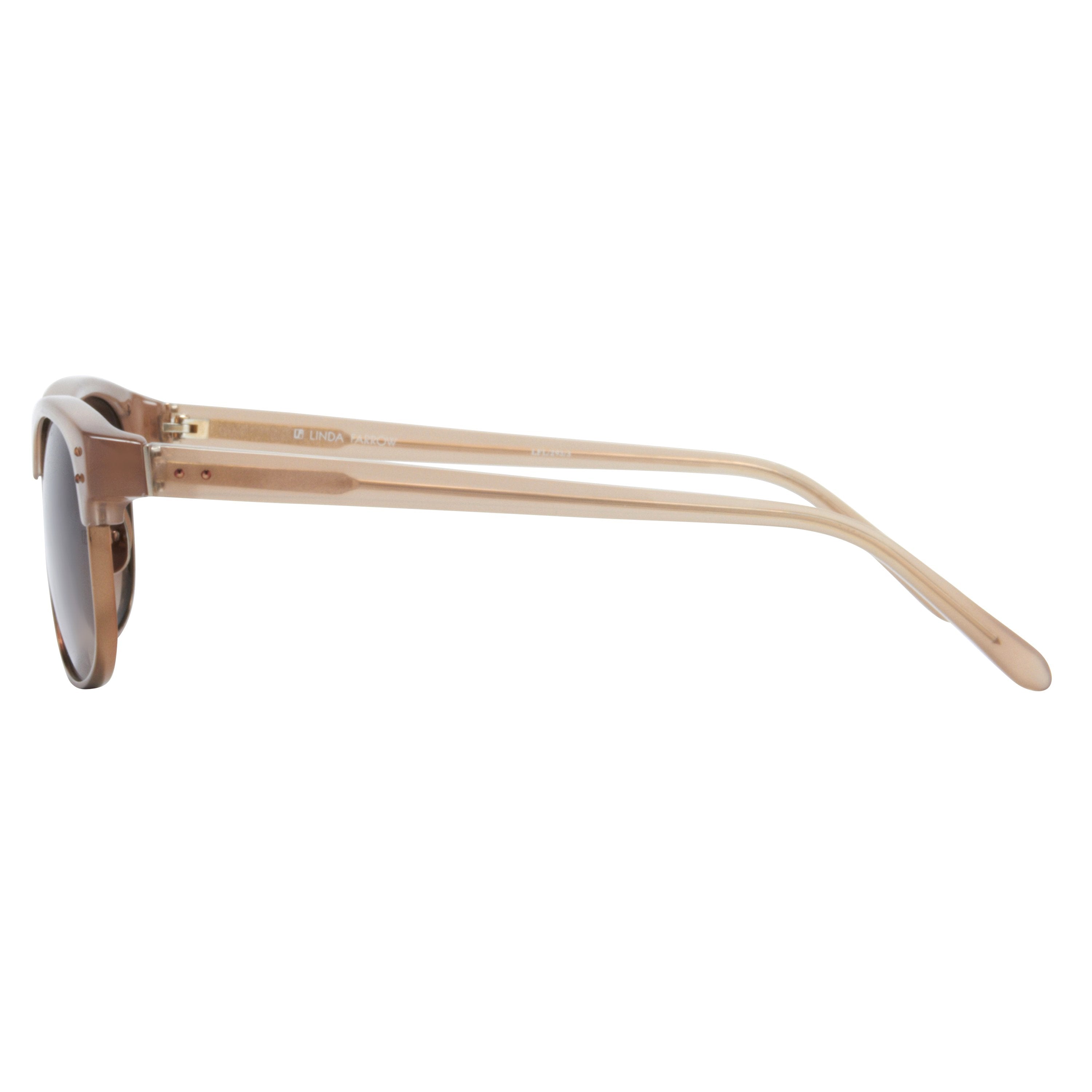Color_LFL293C3SUN - Linda Farrow 293 C3 Browline Sunglasses