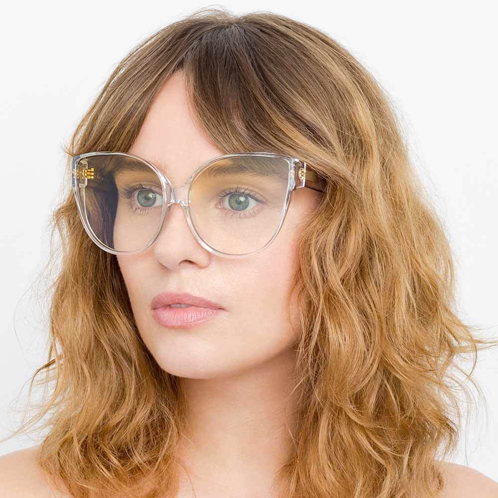 Color_LFL656C10SUN - Linda Farrow 656 C10 Cat Eye Sunglasses