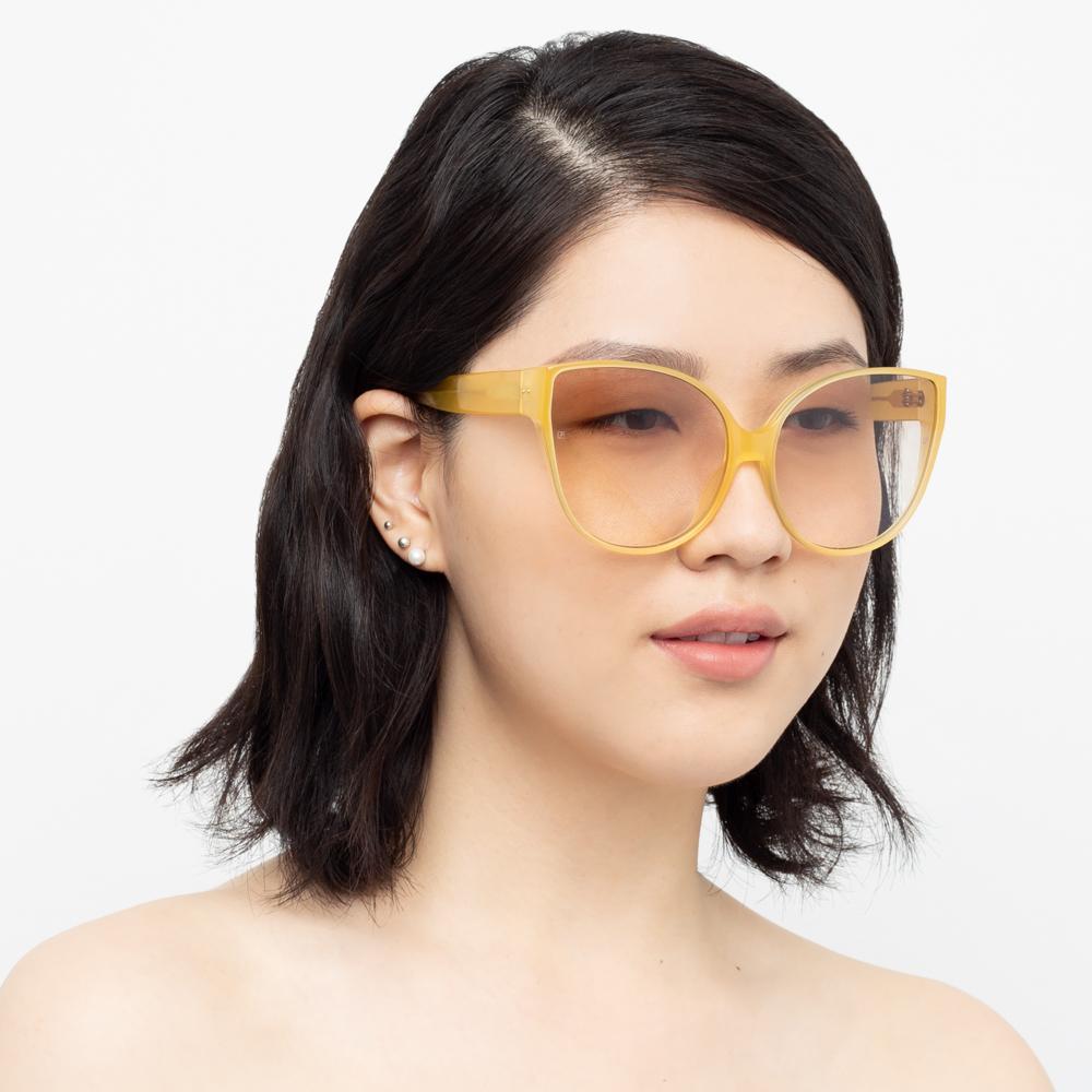 Color_LFL656C16SUN - Linda Farrow 656 C16 Cat Eye Sunglasses