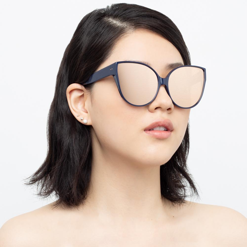 Color_LFL656C18SUN - Linda Farrow 656 C18 Cat Eye Sunglasses