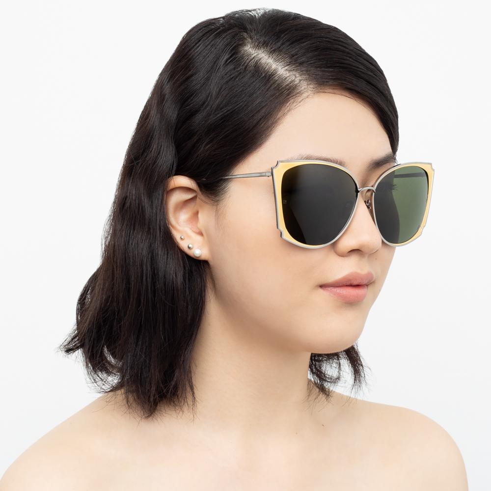 Color_LFL762C1SUN - Linda Farrow Tahra C1 Cat Eye Sunglasses