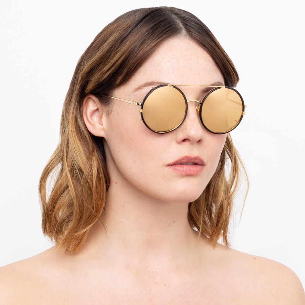 Color_LFL782C1SUN - Linda Farrow Dalal C1 Round Sunglasses