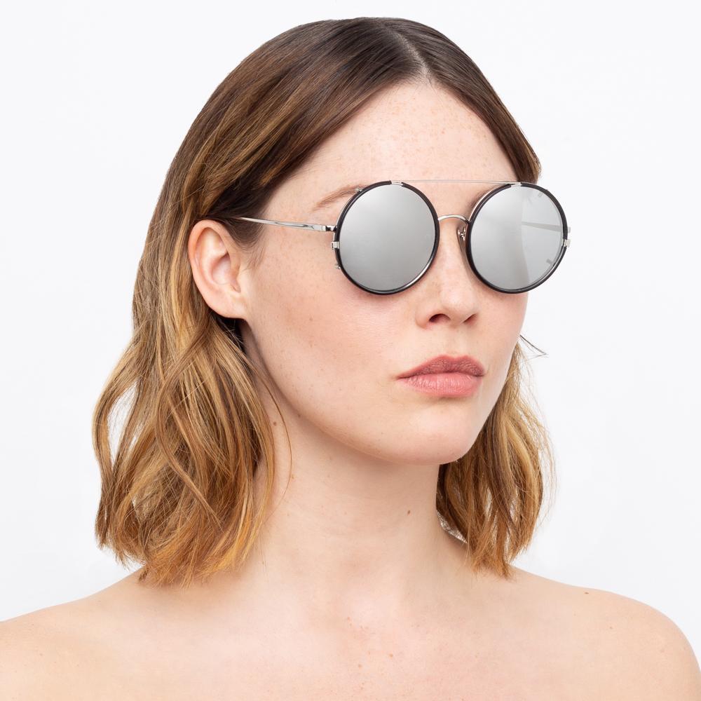 Color_LFL782C2SUN - Linda Farrow Dalal C2 Round Sunglasses