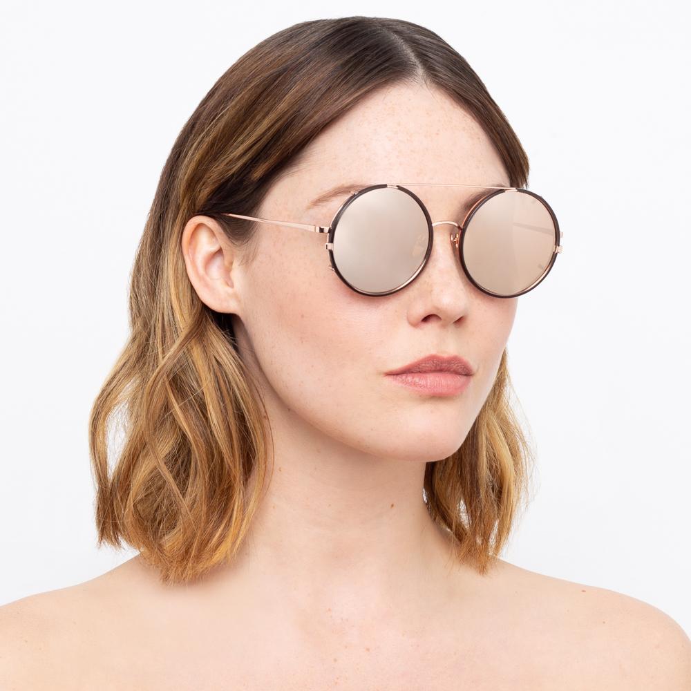 Color_LFL782C5SUN - Linda Farrow Dalal C5 Round Sunglasses