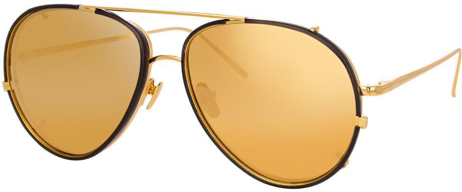 Color_LFL783C1SUN - Linda Farrow Rayan C1 Aviator Sunglasses