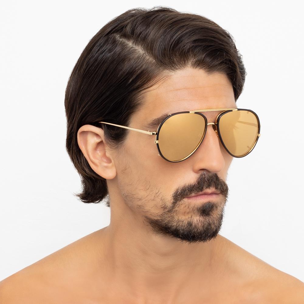 Color_LFL783C1SUN - Linda Farrow Rayan C1 Aviator Sunglasses