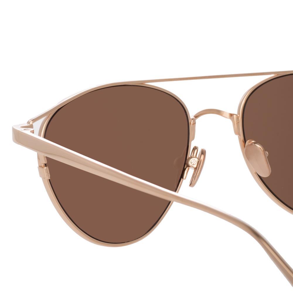 Color_LFL804C3SUN - Linda Farrow Omar C3 Aviator Sunglasses