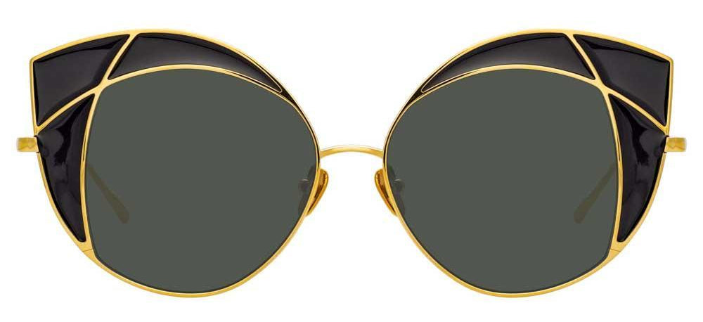Color_LFL856C1SUN - Albany Cat Eye Sunglasses in Yellow Gold and Grey