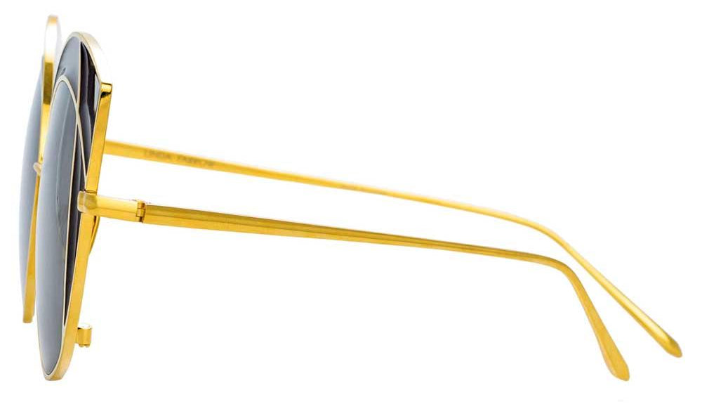 Color_LFL856C1SUN - Albany Cat Eye Sunglasses in Yellow Gold and Grey