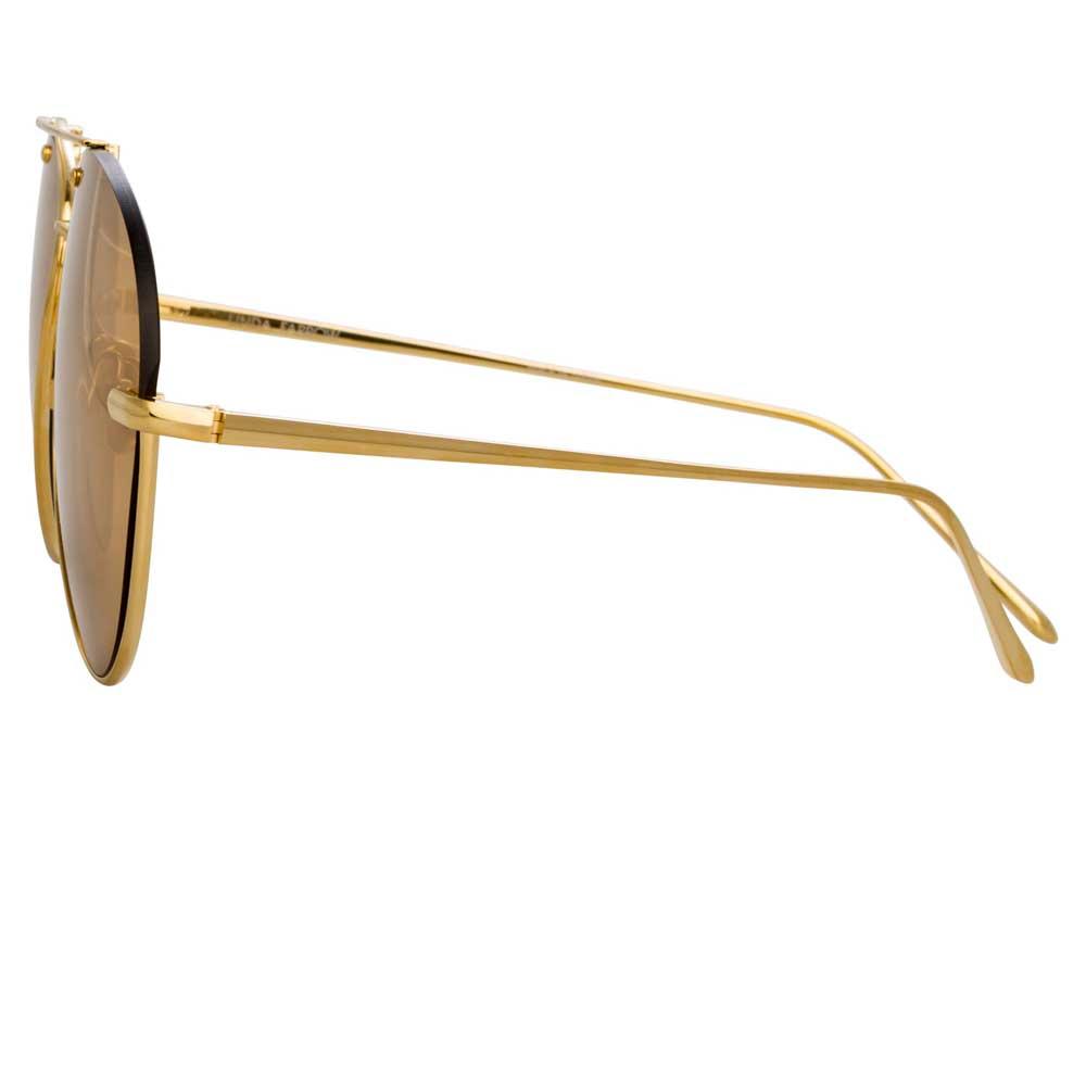 Color_LFL859C1SUN - Linda Farrow Pine C1 Aviator Sunglasses