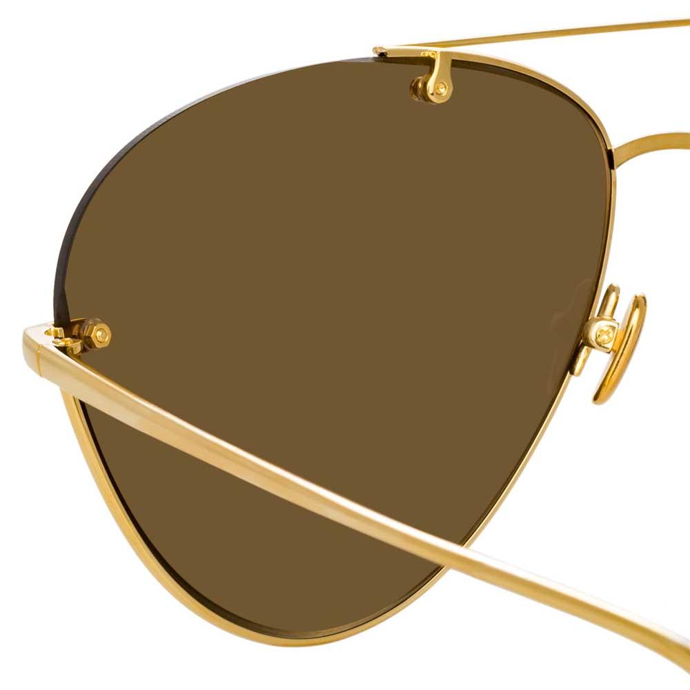 Color_LFL859C1SUN - Linda Farrow Pine C1 Aviator Sunglasses