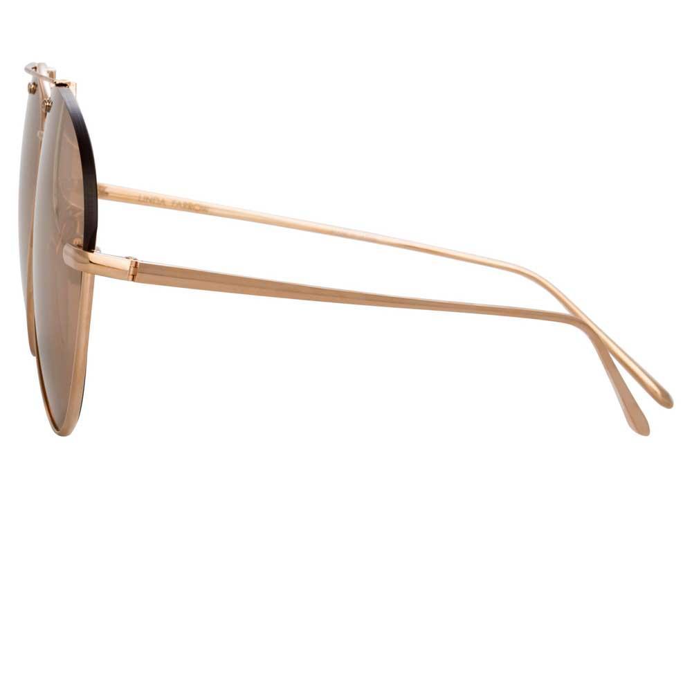 Color_LFL859C3SUN - Linda Farrow Pine C3 Aviator Sunglasses