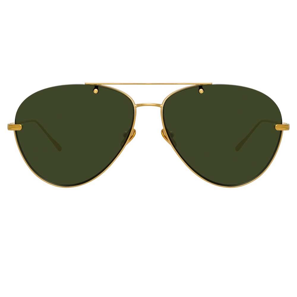 Color_LFL859C4SUN - Linda Farrow Pine C4 Aviator Sunglasses