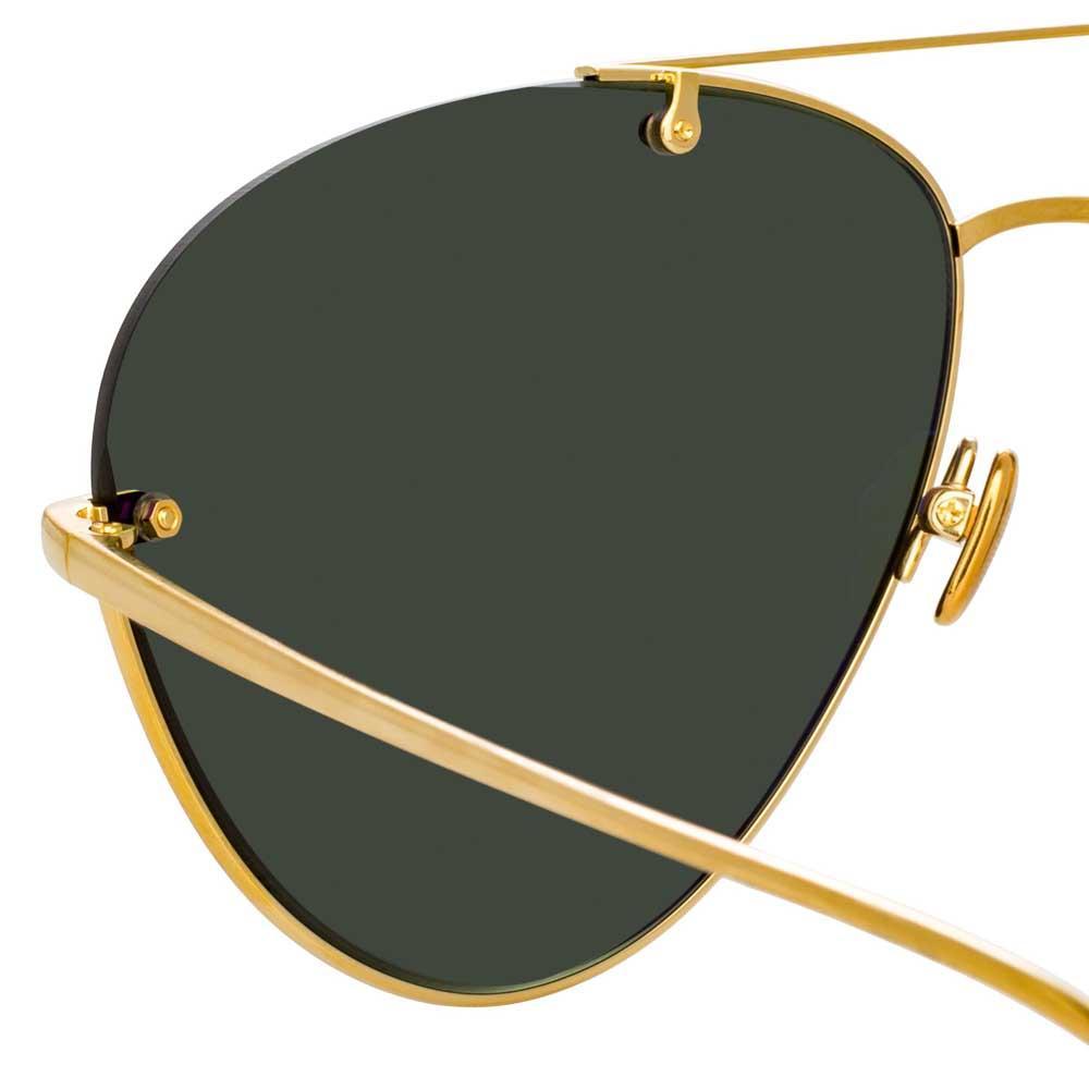 Color_LFL859C4SUN - Linda Farrow Pine C4 Aviator Sunglasses