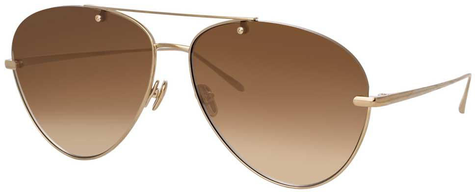 Color_LFL859C6SUN - Linda Farrow Pine C6 Aviator Sunglasses