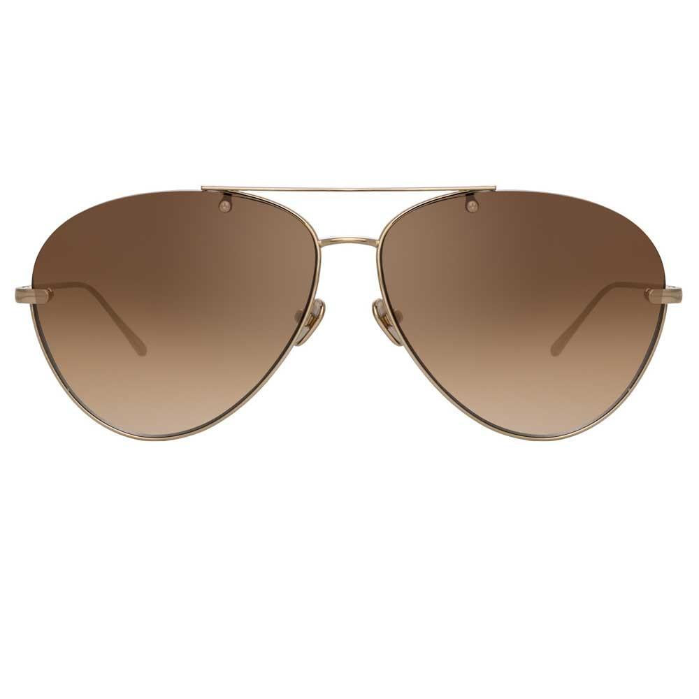 Color_LFL859C6SUN - Linda Farrow Pine C6 Aviator Sunglasses