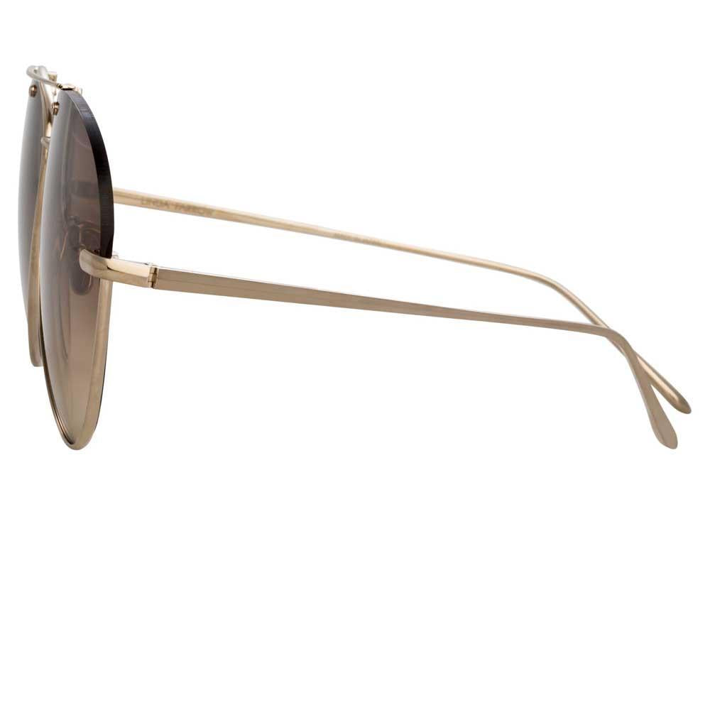 Color_LFL859C6SUN - Linda Farrow Pine C6 Aviator Sunglasses